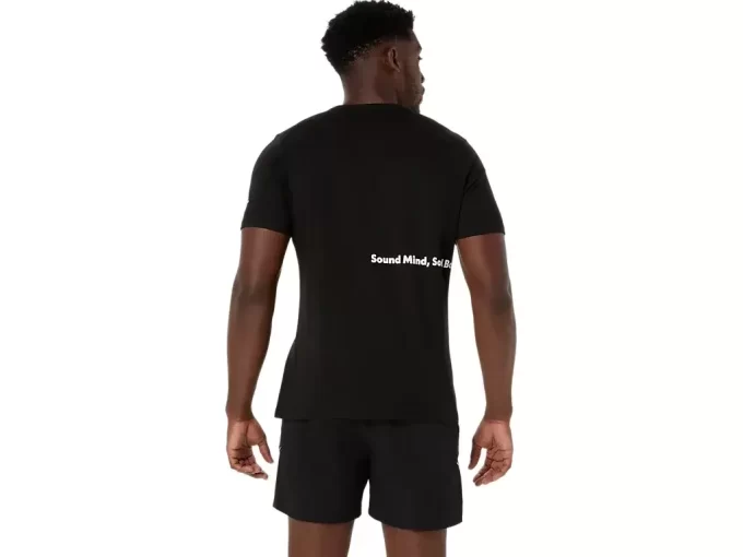 ASICS ÇİZGİLİ KISA KOLLU TİŞÖRT