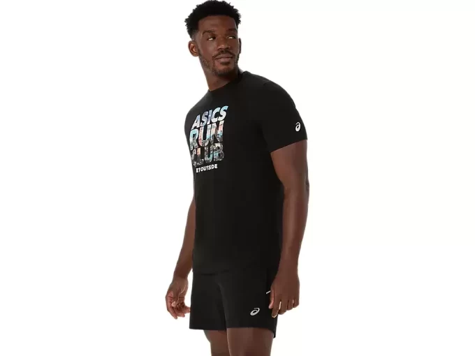 ASICS ÇİZGİLİ KISA KOLLU TİŞÖRT