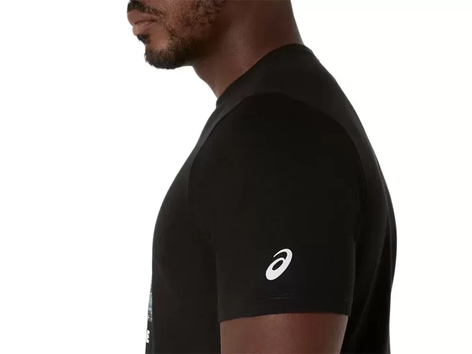 ASICS ÇİZGİLİ KISA KOLLU TİŞÖRT