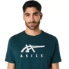 ASICS ÇİZGİLİ KISA KOLLU TİŞÖRT