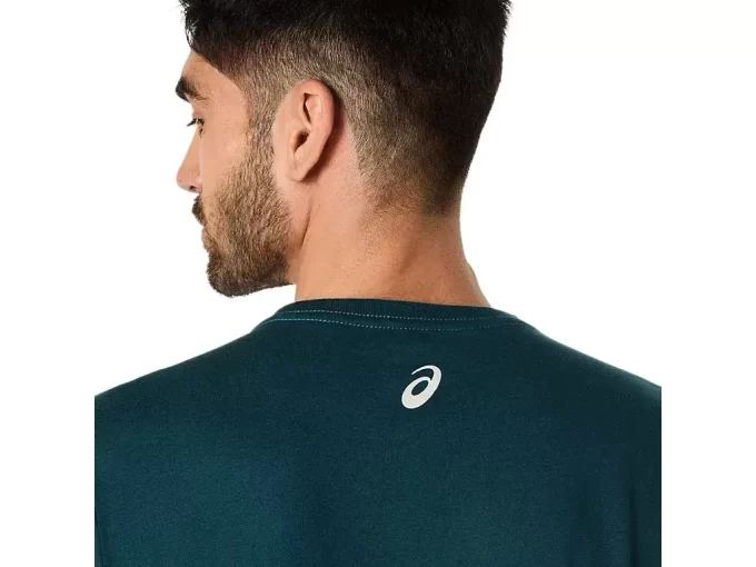 ASICS ÇİZGİLİ KISA KOLLU TİŞÖRT