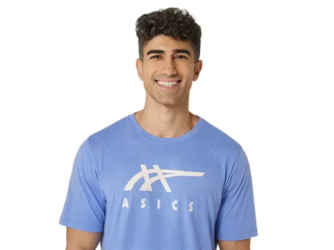 ASICS ÇİZGİLİ KISA KOLLU TİŞÖRT