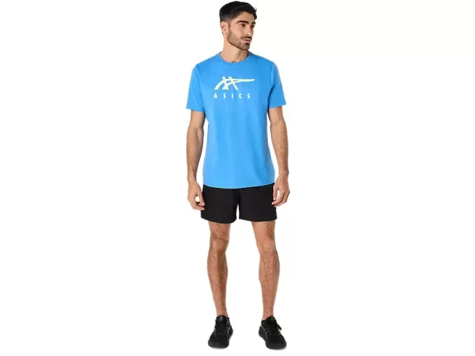ASICS ÇİZGİLİ KISA KOLLU TİŞÖRT