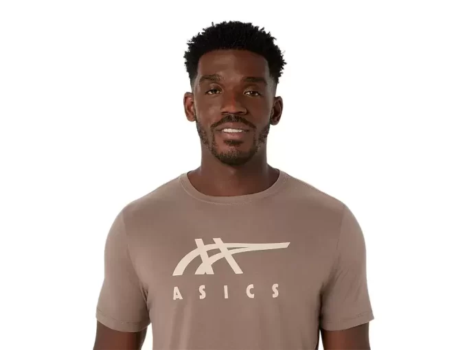 ASICS ÇİZGİLİ KISA KOLLU TİŞÖRT