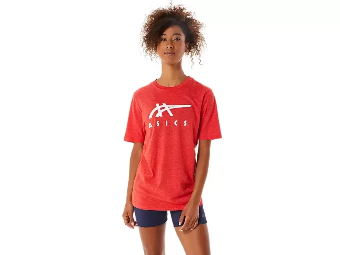 ASICS ÇİZGİLİ KISA KOLLU TİŞÖRT