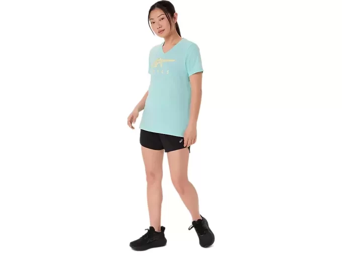 KADIN ASICS ÇİZGİLİ V YAKA KADIN ASICS ÇİZGİLİ V YAKA