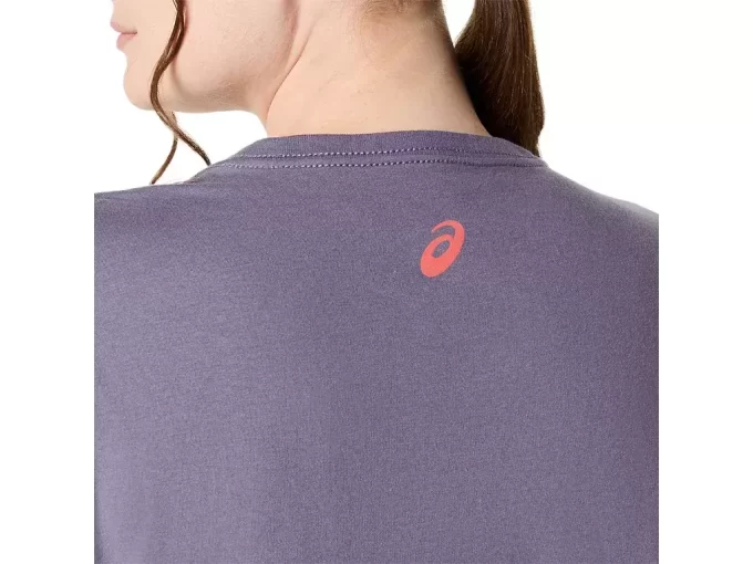 KADIN ASICS ÇİZGİLİ V YAKA