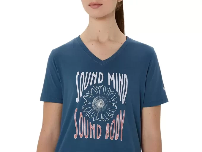 KADIN AYÇİÇEĞİ SLOGANLI V YAKA KADIN AYÇİÇEĞİ SLOGANLI V YAKA