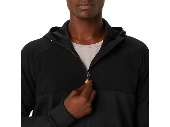 ÖRGÜ JERSEY TAM FERMUARLI KAPÜŞONLU