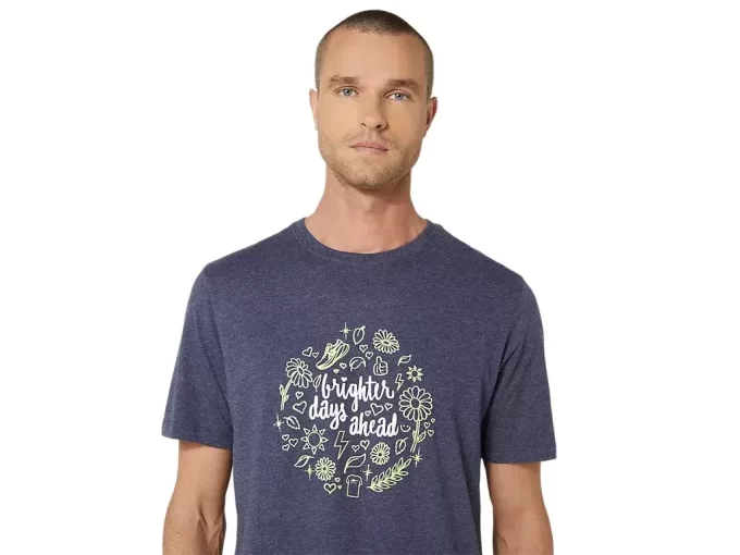 UNISEX ASICS BRIGHTER DAYS AHEAD KISA KOLLU TİŞÖRT